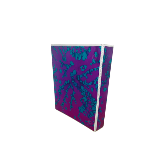 Clarity Journal Purple Vintage Batik Encased Fabric