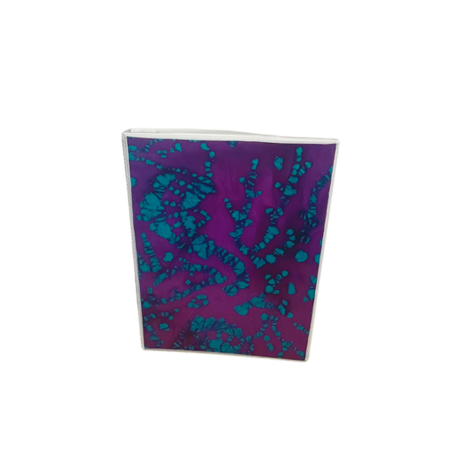 Clarity Journal Purple Vintage Batik Encased Fabric